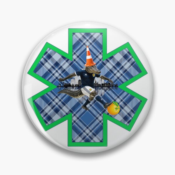 Item preview, Tartan Army Alligator Traffic Cone City Skyline Miami Fire Rescue Star of Life designed and sold by FireEMSDesigns.