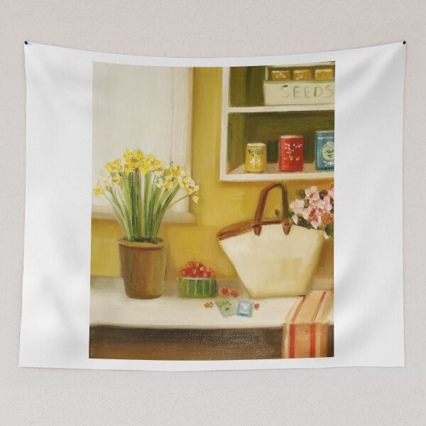 Item preview, Janet Hill – Vintage Whimsical Woman in an Enchanted Garden designed and sold by graydaysr.