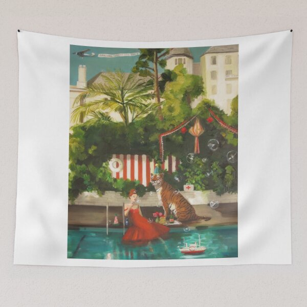 Item preview, Janet Hill – Vintage Whimsical Woman in an Enchanted Garden designed and sold by graydaysr.
