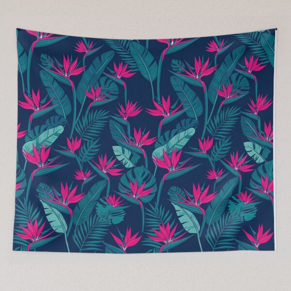 Item preview, Vibrant Tropical Paradise Floral Seamless Pattern designed and sold by Owcomm.