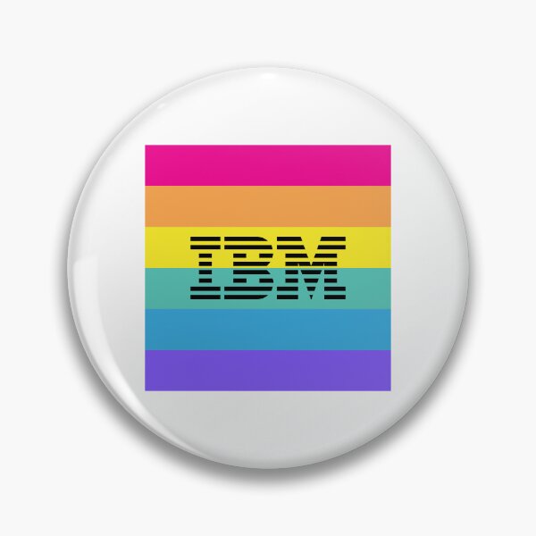 Item preview, IBM Rainbow Pride Striped Logo Tech Diversity designed and sold by Yoshie Yoshie.