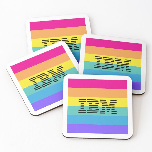 Item preview, IBM Rainbow Pride Striped Logo Tech Diversity designed and sold by Yoshie Yoshie.