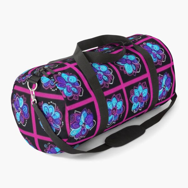 Item preview, Vibrant Blue Floral Grid Pattern Illustration designed and sold by Owcomm.