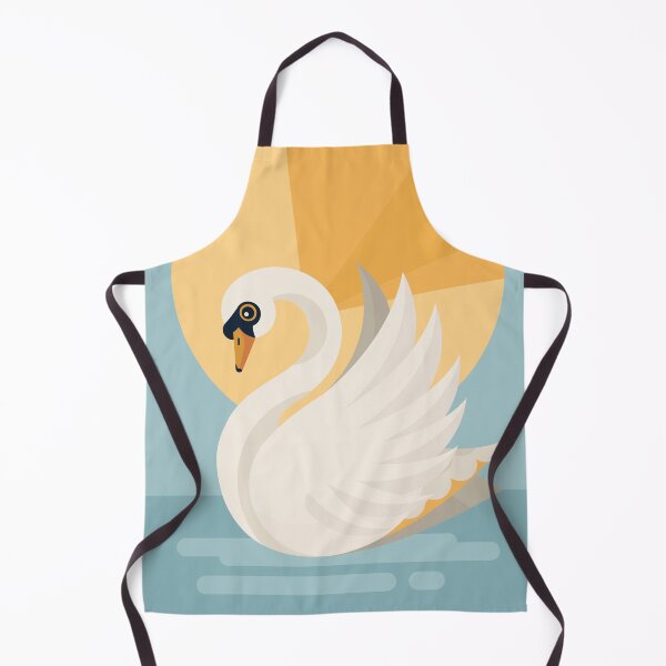 Item preview, Serene Swan | Modern Geometric Bird Illustration designed and sold by Lucy Cooper.