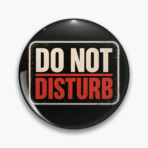 Item preview, Do Not Disturb – Vintage Distressed Warning Sign designed and sold by VOLLOS.