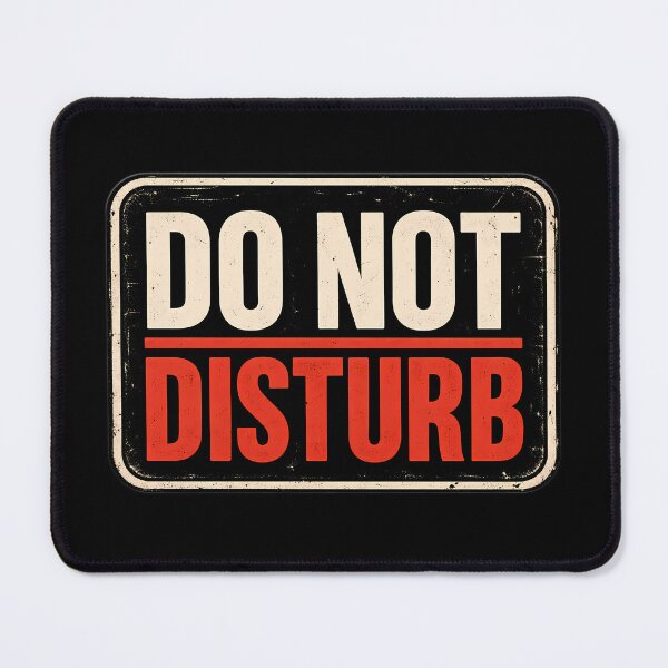 Item preview, Do Not Disturb – Vintage Distressed Warning Sign designed and sold by VOLLOS.