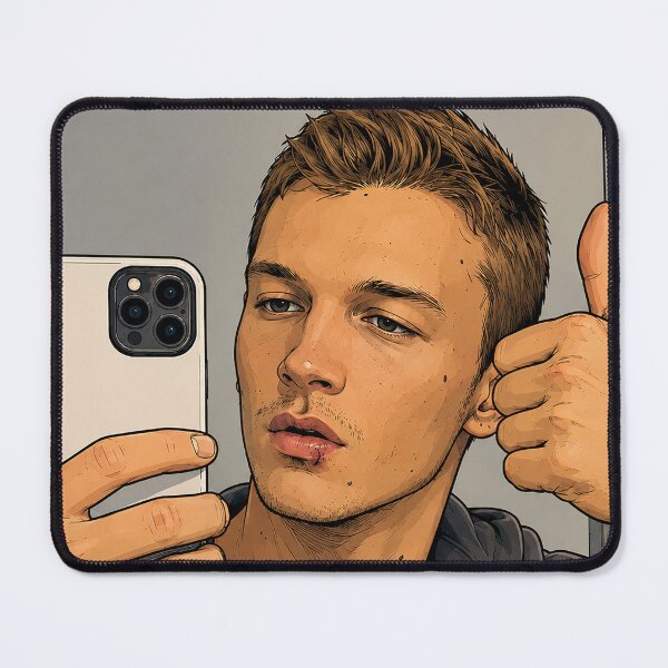 Item preview, Connor Storrie from Heated Rivalry with short hair (fan art) designed and sold by PopCultureAndStuff.