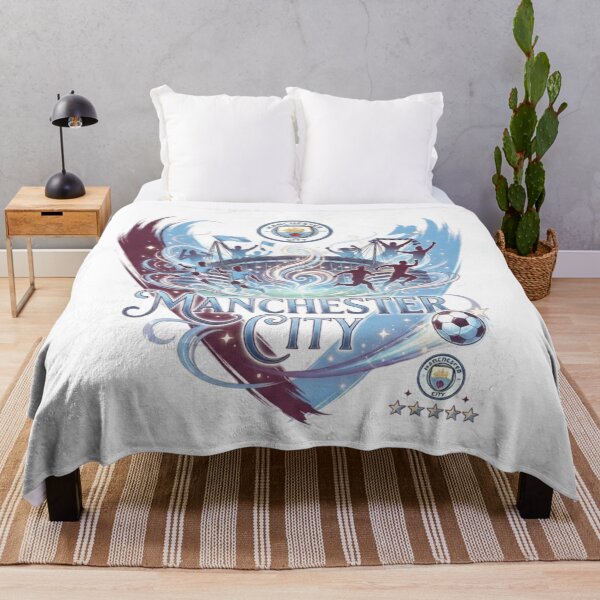 Item preview, Manchester City Football Club Graphic Crest Art designed and sold by annaarthk.