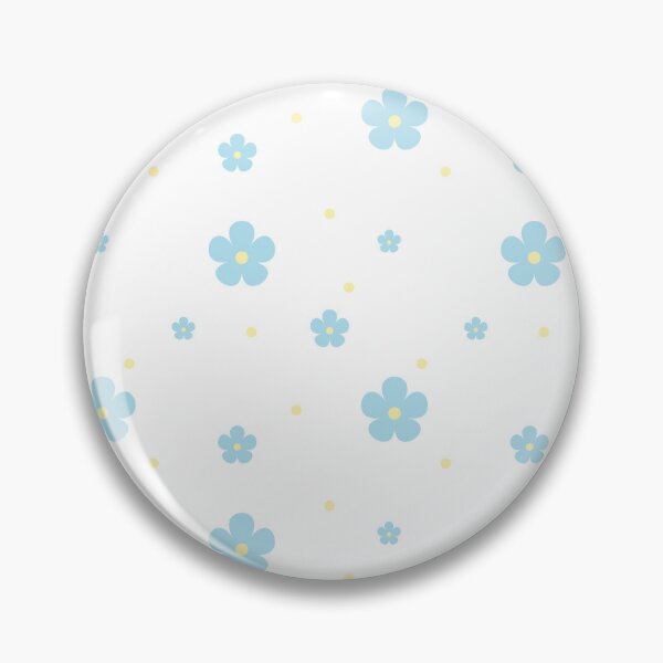 Item preview, Cute Pastel Blue Flower Seamless Pattern with Yellow Dots designed and sold by MathuraPresent.