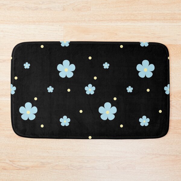 Item preview, Cute Pastel Blue Flower Seamless Pattern with Yellow Dots designed and sold by MathuraPresent.
