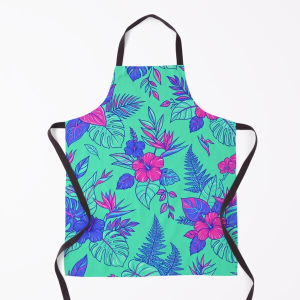 Item preview, Neon Tropical Floral Pattern Jungle Leaves designed and sold by Owcomm.
