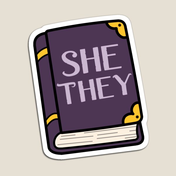 Item preview, Pronoun Tome She/They designed and sold by Lavender Lantern .