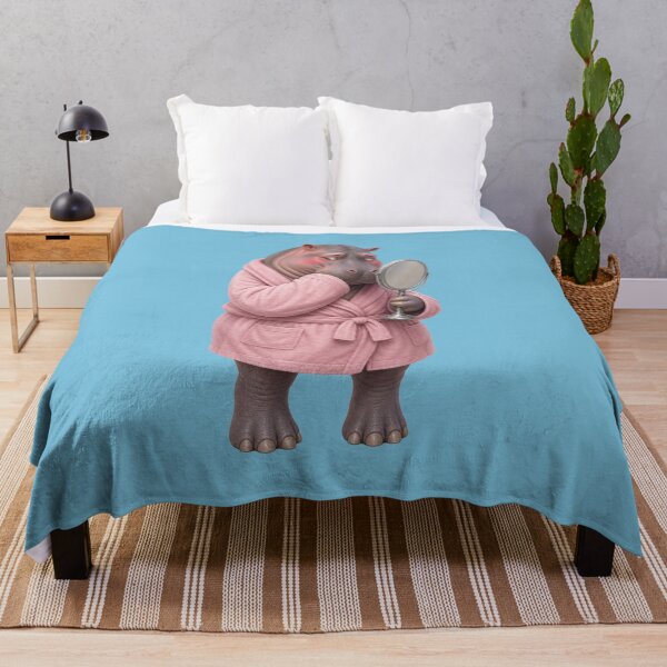 Item preview, Shy Hippo in Robe Gift designed and sold by Wenvilgrace.
