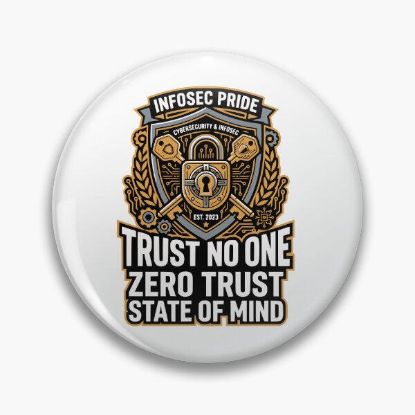 Item preview, Zero Trust State Of Mind Funny Cybersecurity Gift designed and sold by Ixnor.
