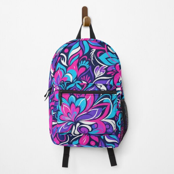 Item preview, Vibrant Neon Floral Swirl Seamless Pattern designed and sold by Owcomm.