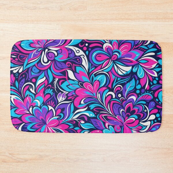 Item preview, Vibrant Neon Floral Swirl Seamless Pattern designed and sold by Owcomm.