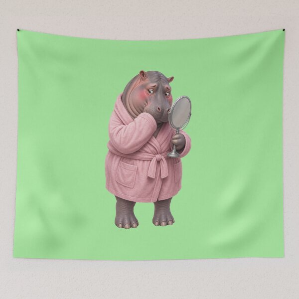 Item preview, Copy of Shy Hippo in Robe Gift 2 designed and sold by Wenvilgrace.