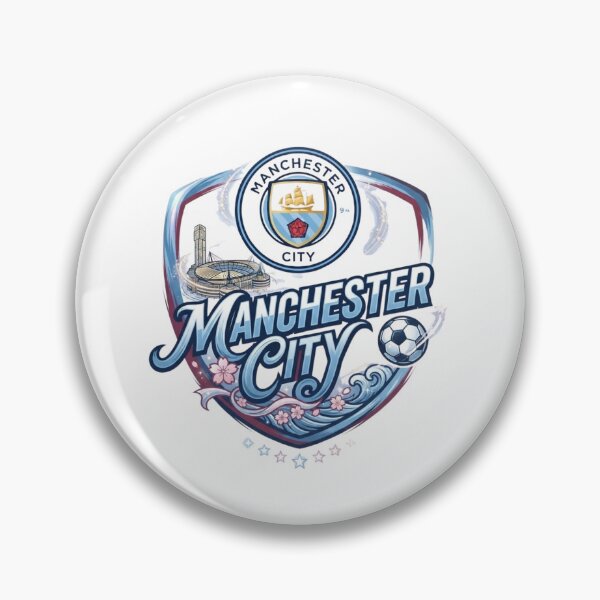 Item preview, Japanese Art Style Manchester Blue Football Crest Design designed and sold by annaarthk.
