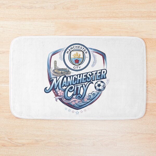 Item preview, Japanese Art Style Manchester Blue Football Crest Design designed and sold by annaarthk.