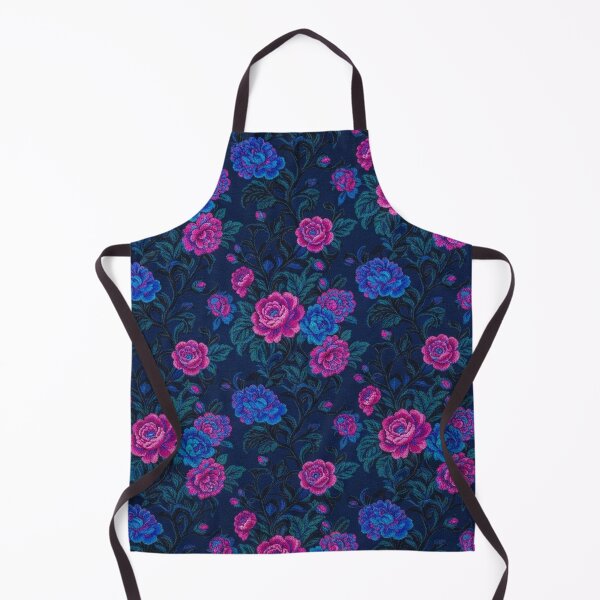 Item preview, Dark Blue Neon Floral Seamless Pattern designed and sold by Owcomm.