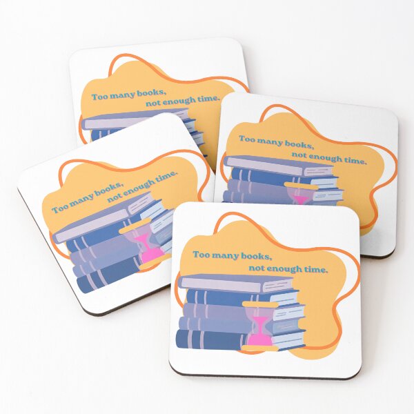 Item preview, Too many books, not enough time. designed and sold by Stuck in Stories.