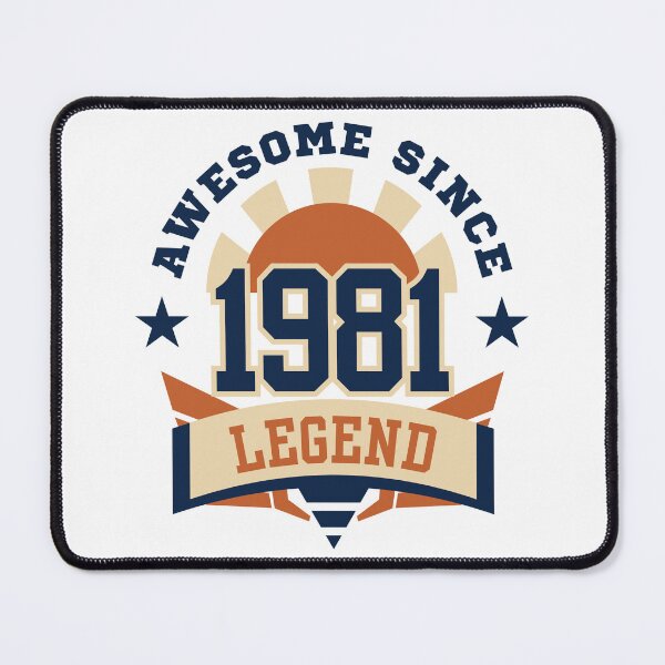 Item preview, Awesome Since 1981 Legend Retro Vintage Birthday designed and sold by HYPNK.