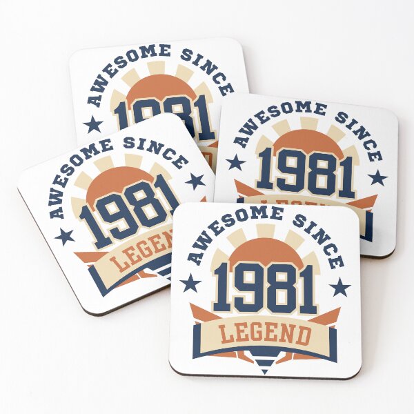 Item preview, Awesome Since 1981 Legend Retro Vintage Birthday designed and sold by HYPNK.