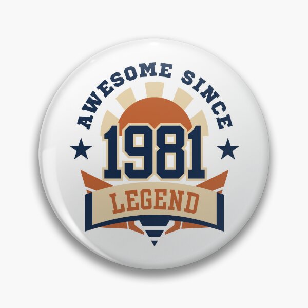 Item preview, Awesome Since 1981 Legend Retro Vintage Birthday designed and sold by HYPNK.