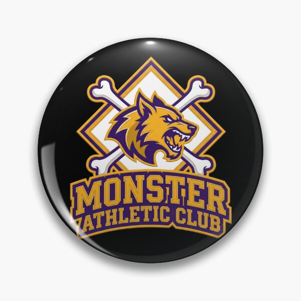 Item preview, Monster Athletic Club Werewolf Mascot Crossbones Varsity Sports designed and sold by TeNovaStudio ⭐⭐⭐⭐⭐.