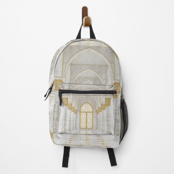 Item preview, Elegant Islamic Mosque Interior with Golden Arches and Floral Columns designed and sold by D-Islamic.