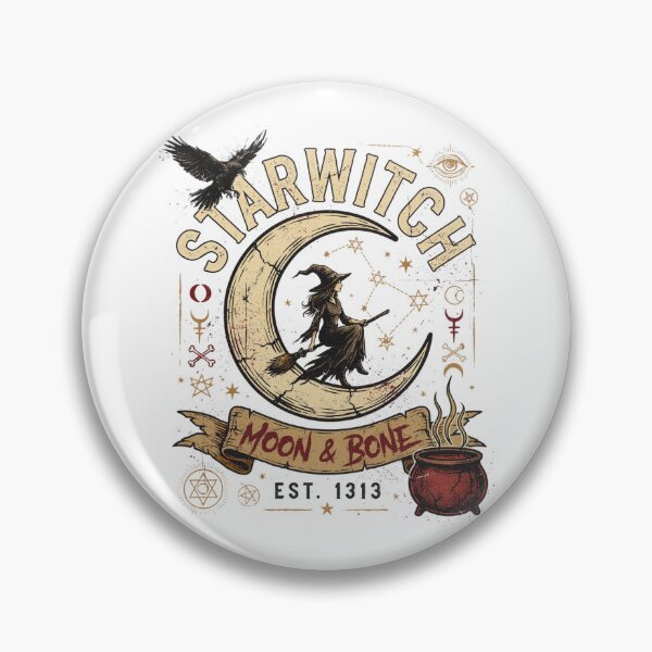 Item preview, Starwitch Halloween Design – Constellation Witch on Broomstick Graphic Tee v1 designed and sold by DarylWelsh2024.
