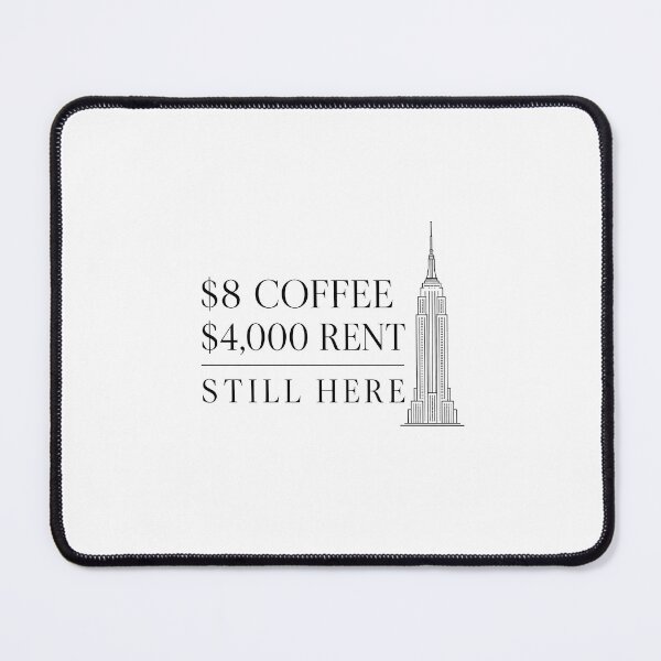 Item preview, NYC Coffee Rent Still Here designed and sold by Wayward Thought Studio.