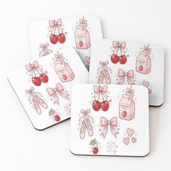 Item preview, Strawberry Milk Balletcore designed and sold by mochiMooco.