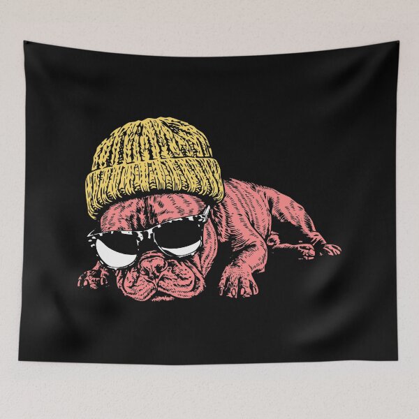 Item preview, French Bulldog With Beanie and Sunglasses designed and sold by MZS Studio.