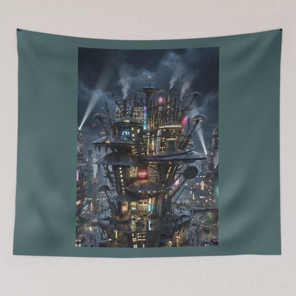 Item preview, Futuristic city Landscape designed and sold by Jonsmartdesigns.