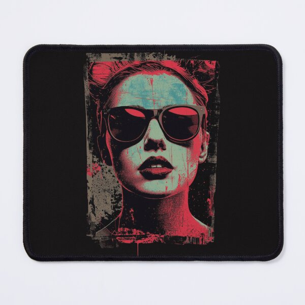 Item preview, Edgy Pop Art Sunglasses - Punk Grunge Streetwear Girl designed and sold by ERODED SELF.