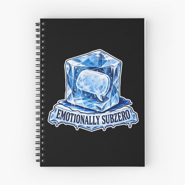Artikelvorschau, Emotionally Subzero – Icy Blue Sticker entworfen und verkauft von StarFern Studio.