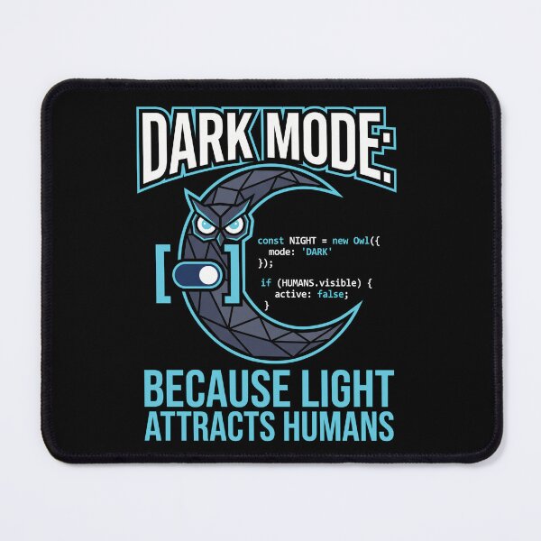 Item preview, Dark Mode Light Attracts Humans Developer Gift designed and sold by Ixnor.