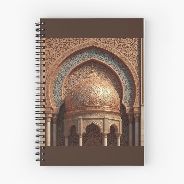 Item preview, Ornate Islamic Dome with Intricate Arabesque Arch and Golden Details designed and sold by D-Islamic.