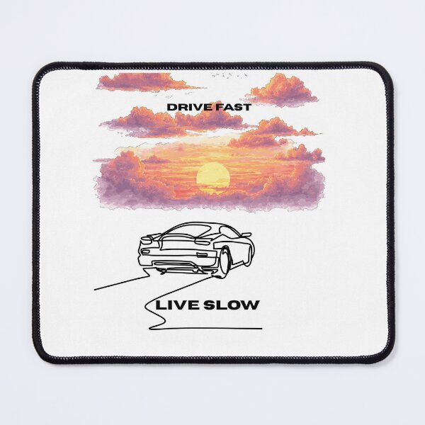Item preview, Retro Car Sunset Drive Fast Live Slow designed and sold by Jelicint.