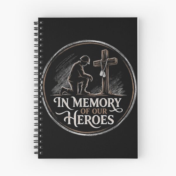 Item preview, In Memory Of Our Heroes Kneeling Soldier Memorial Cross designed and sold by TeNovaStudio ⭐⭐⭐⭐⭐.