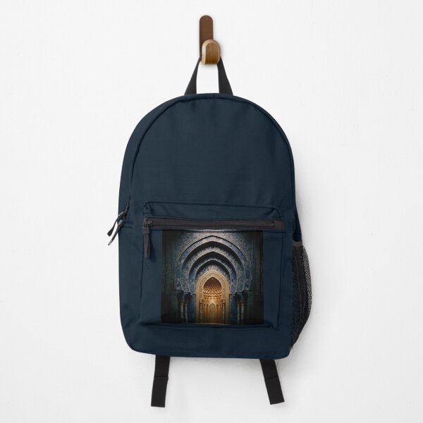 Item preview, Majestic Blue and Gold Mihrab: Sacred Islamic Architectural Art designed and sold by D-Islamic.
