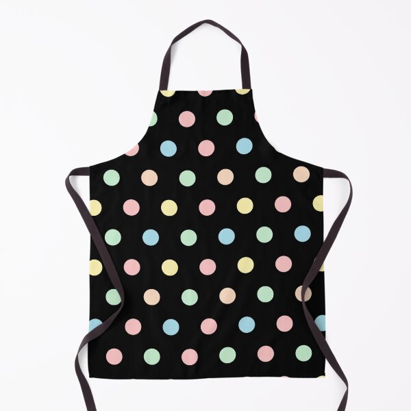 Item preview, Cute Pastel Multicolor Polka Dot Seamless Pattern on Black Background designed and sold by MathuraPresent.