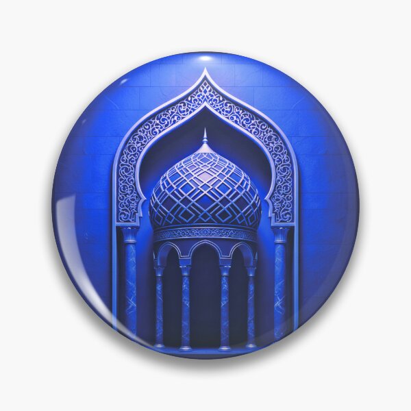 Item preview, Jewel Tone Islamic Dome: Modern 3D Architectural Neon Illustration (V.3) designed and sold by D-Islamic.