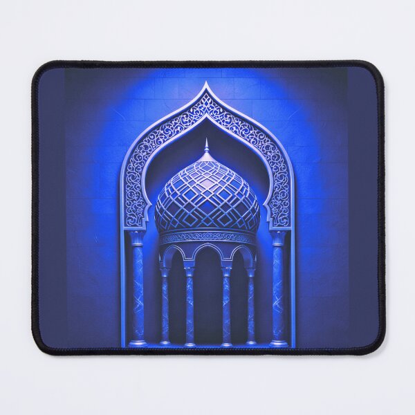 Item preview, Jewel Tone Islamic Dome: Modern 3D Architectural Neon Illustration (V.3) designed and sold by D-Islamic.