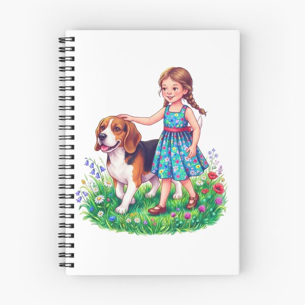 Item preview, The girl and the dog designed and sold by PP&RAINBOW SHOP.