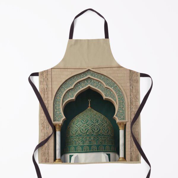 Item preview, Emerald Islamic Arch & Golden Geometric Dome Art (V.1) designed and sold by D-Islamic.