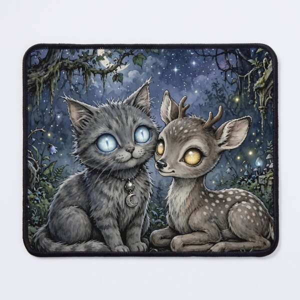 Item preview, Blue Eyes Cat Golden Eyes Fawn Moonlit Friends designed and sold by CMWorkshop.