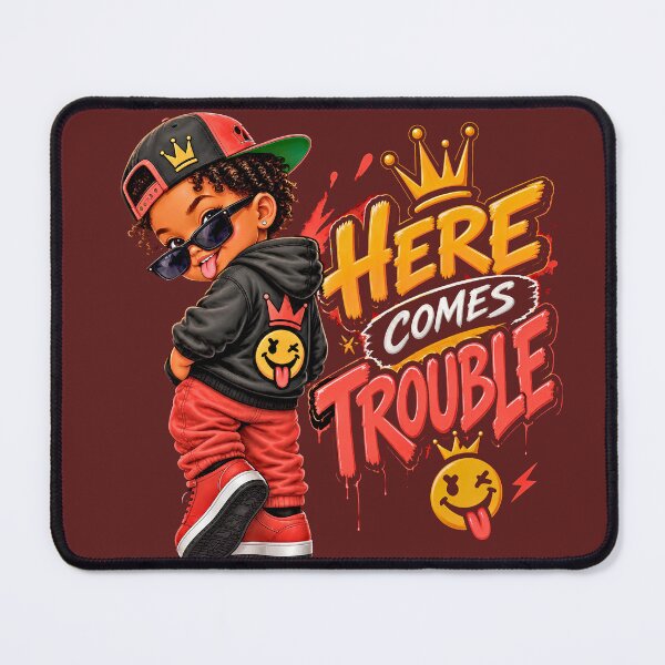 Item preview, Here Comes Trouble | Urban Swag & Streetwear Graffiti designed and sold by digitalbob60.