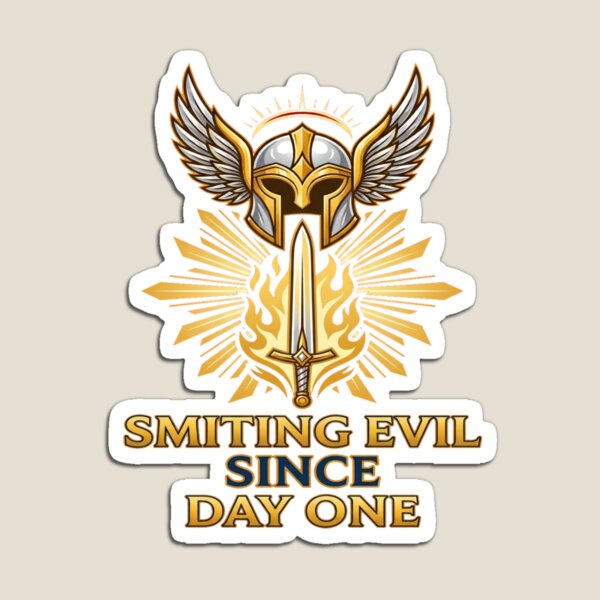 Item preview, Smiting Evil Since Day One - D&D Paladin Class TTRPG Humor designed and sold by StreetNovaInk.